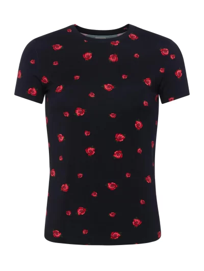 Ressi Fitted Tee in black rose - Image 2
