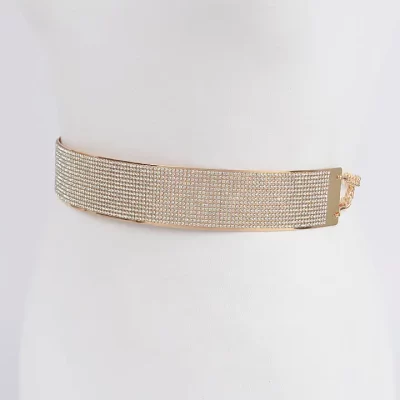 Rhinestone Metal Waist Belt - Image 3