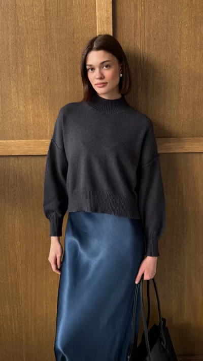 Lottie Sweater - Carbon - Image 5