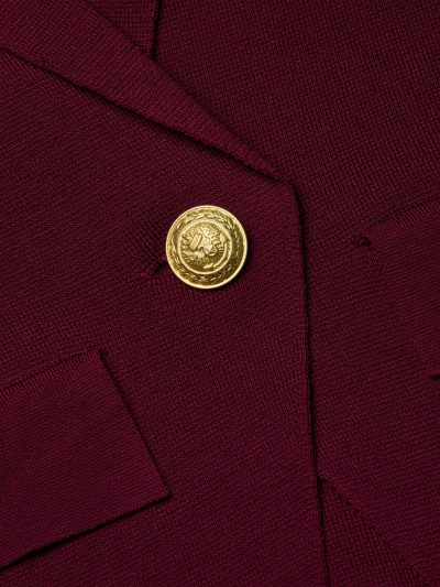Chamberlain Knit Blazer in dark port - Image 3
