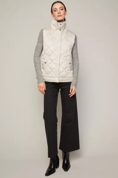 Brielle Quilted Vest in Birch - Image 4