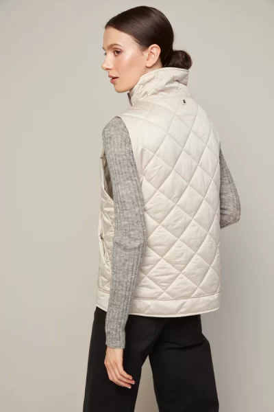 Brielle Quilted Vest in Birch - Image 3