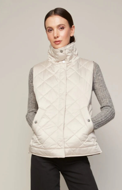 Brielle Quilted Vest in Birch