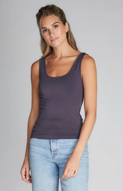 Bamboo Short Tank in lead