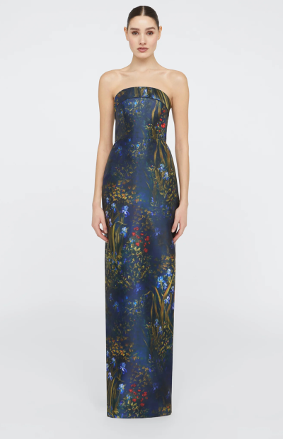 LYNETTE STRAPLESS COLUMN GOWN