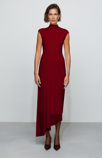 Francis Midi Dress in lipstick red - coming winter'25