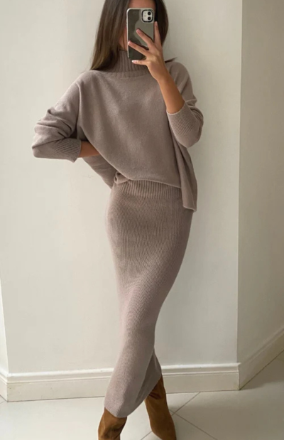Alma Pencil Skirt - Smoke - coming soon