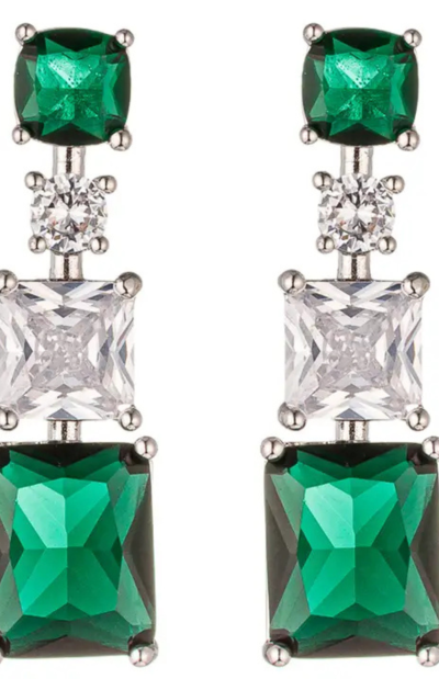 Maja Green Drop Earrings