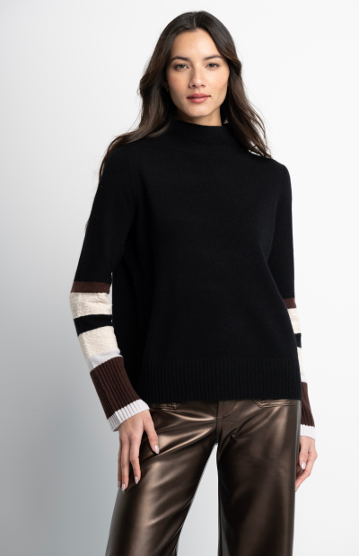Cuff Link Sweater in Onyx