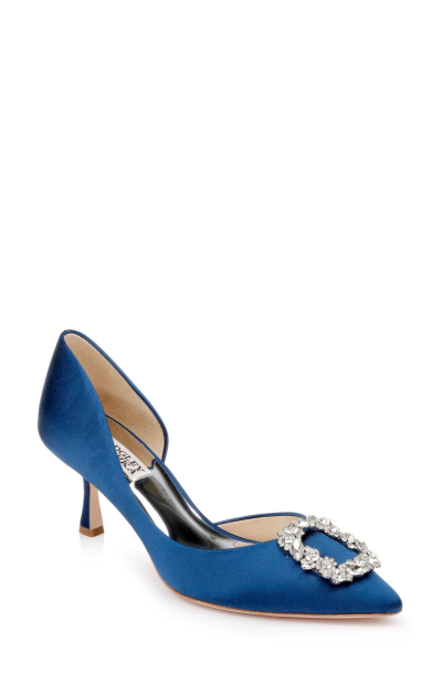Fabia II Kitten Heels in navy
