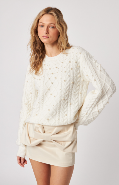 Lux Cable Knit Crewneck - coming soon