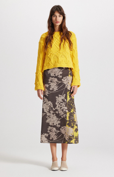 Hydra printed maxi skirt
