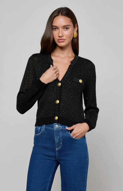 Blanca Sequin Cardigan