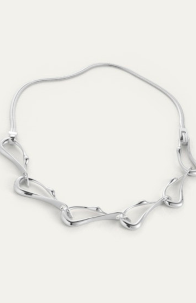 Egret Collar in Silver