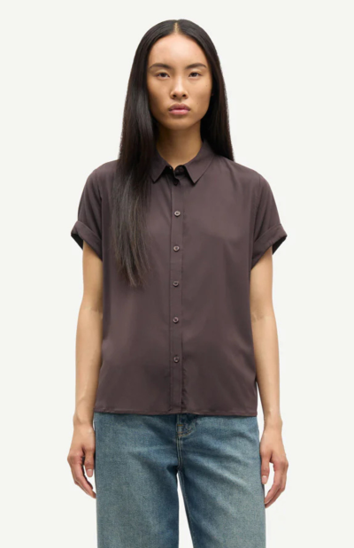 Majan Ss Shirt in Black Coffee