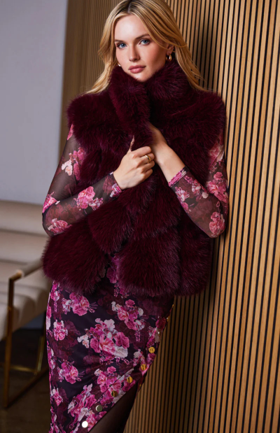 Rosario Faux Fur Vest - sz small