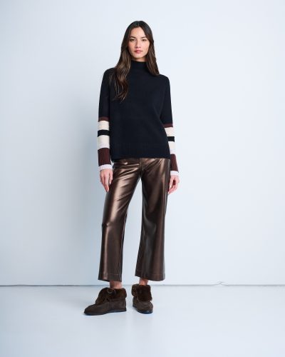 Cuff Link Sweater in Onyx - Image 4