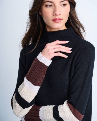 Cuff Link Sweater in Onyx - Image 3