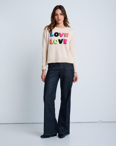Love Love Crewneck in sheepskin - Image 3
