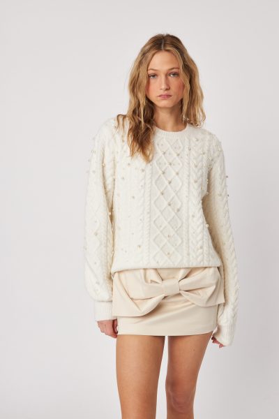 Lux Cable Knit Crewneck - coming soon - Image 2