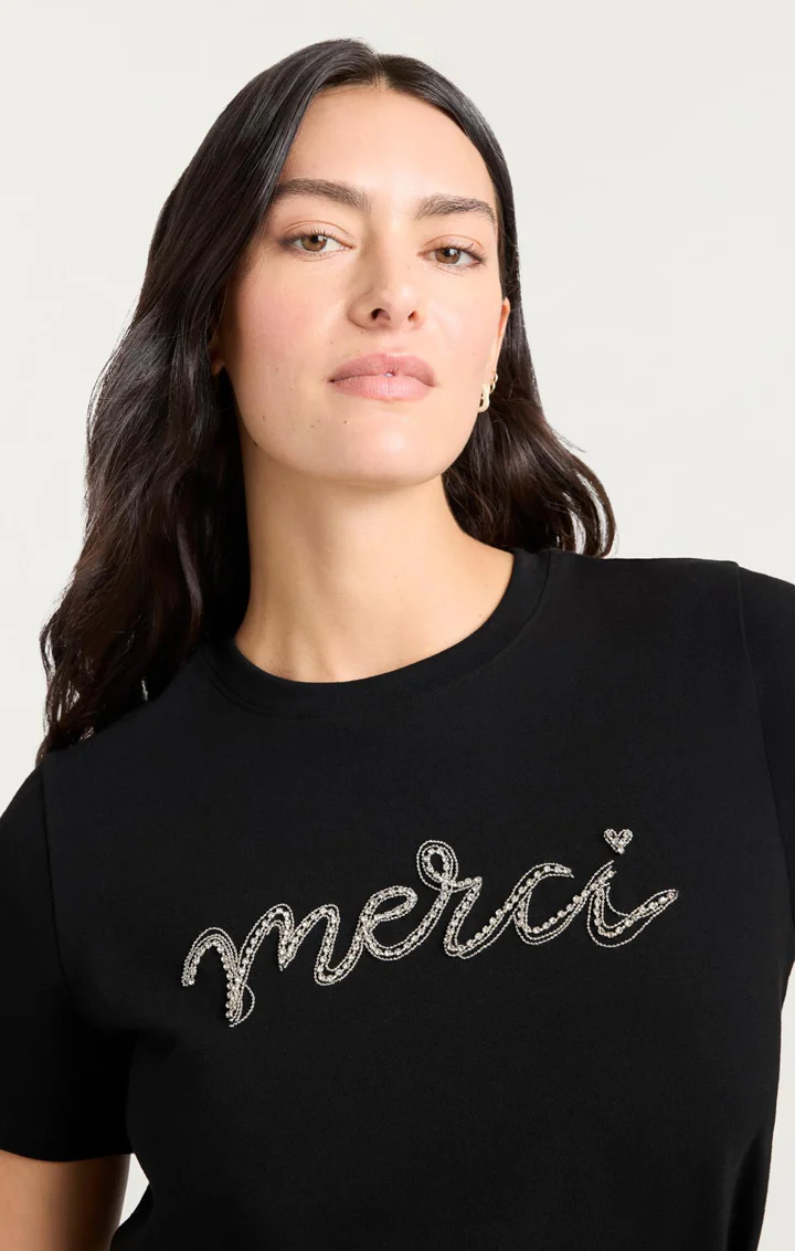 Merci Chain Tee - Image 2
