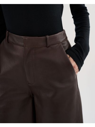 Lise Leather Shorts - Image 4