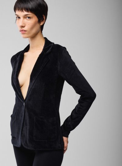 Chita Velour Blazer in marine - Image 3