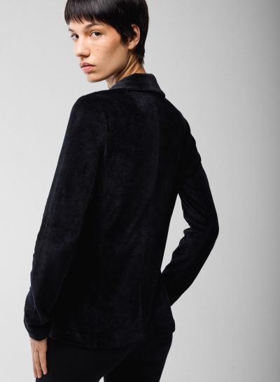 Chita Velour Blazer in marine - Image 4
