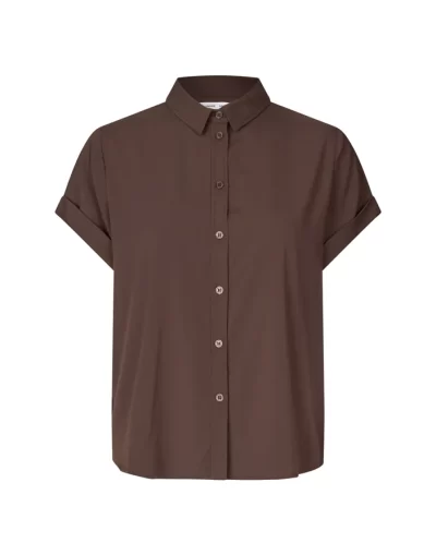 Majan Ss Shirt in Black Coffee - Image 3