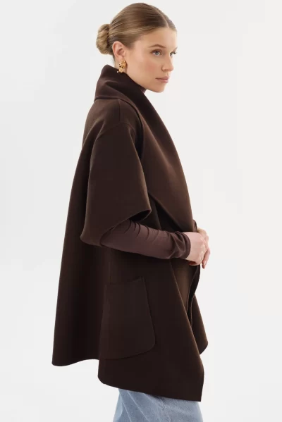 Penelope Coat in dark brown - Image 5