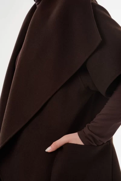 Penelope Coat in dark brown - Image 4