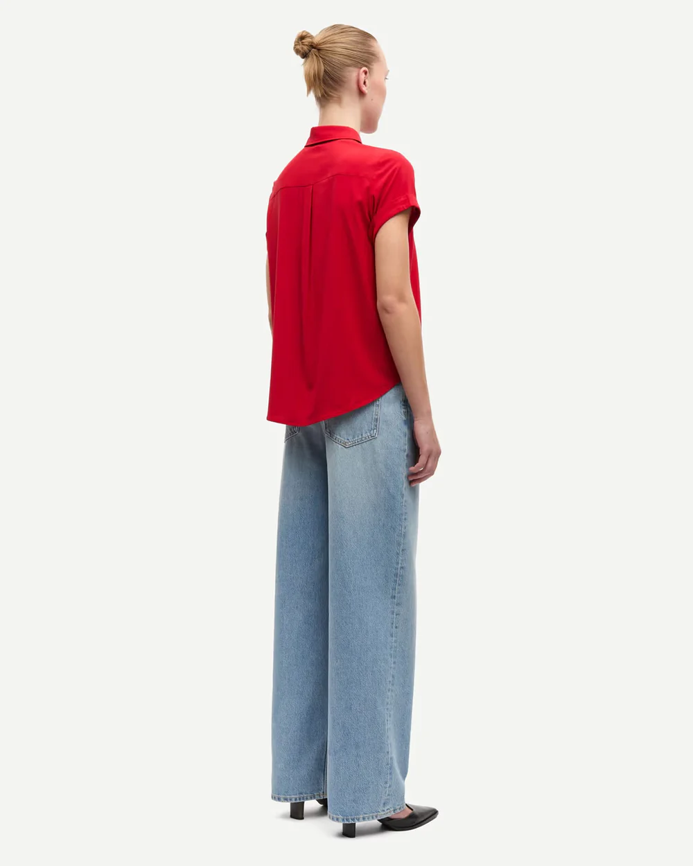 MAJAN SS SHIRT in Haute Red - Image 4