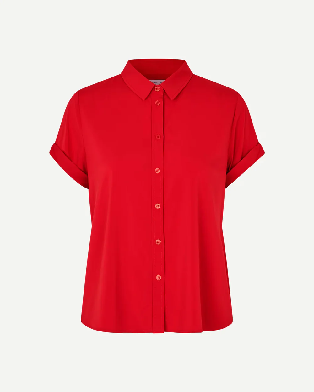 MAJAN SS SHIRT in Haute Red - Image 3