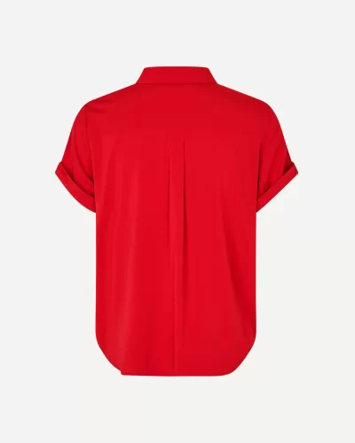 MAJAN SS SHIRT in Haute Red - Image 2