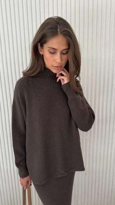 Alma Sweater - Dark Espresso - coming soon - Image 3