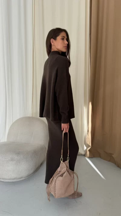Alma Sweater - Dark Espresso - coming soon - Image 9