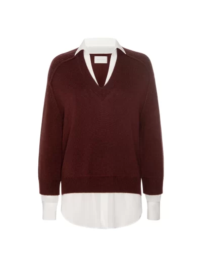 Layered V-Neck Pullover - Image 7