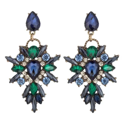 Linda Green Drop Earrings - Image 2