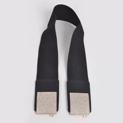 Rhinestone Metal Buckle Belt - Image 5
