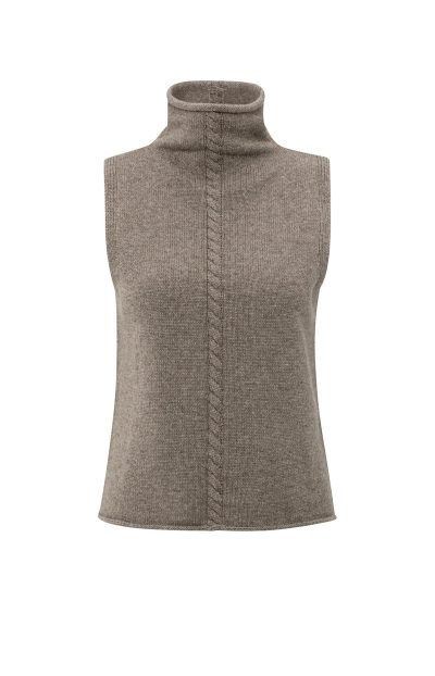 Seaside Sleeveless sweater in brown - Image 9