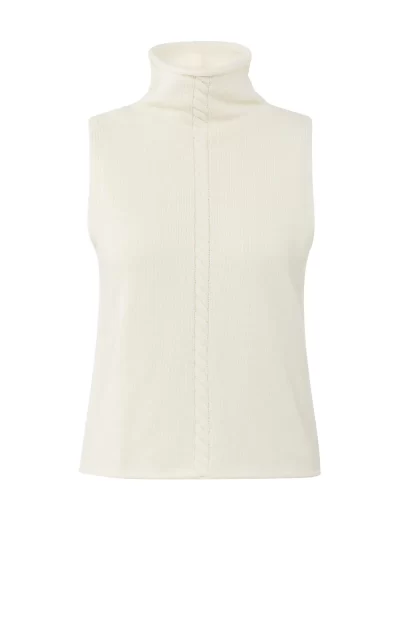 Seaside Sleeveless sweater in off white - Image 7
