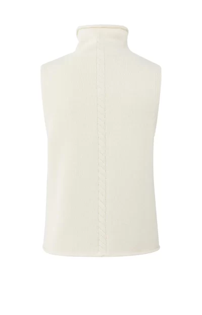Seaside Sleeveless sweater in off white - Image 3