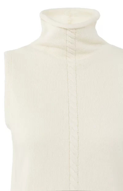 Seaside Sleeveless sweater in off white - Image 2
