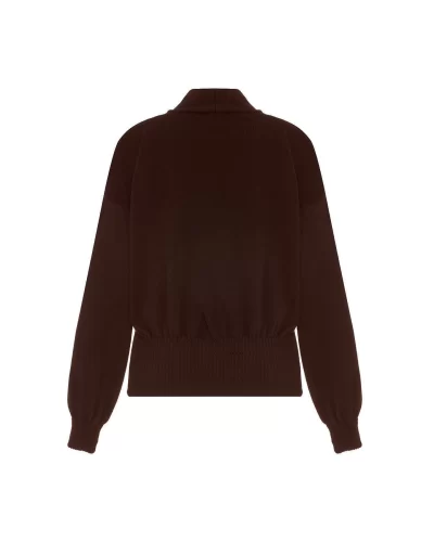 Nomia Ribbed Waist Cardigan in koffee - Image 2