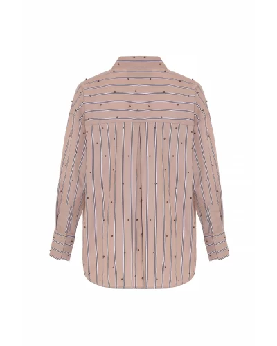 Echo pearly shirt in WHEAT GUNMETAL - Image 2