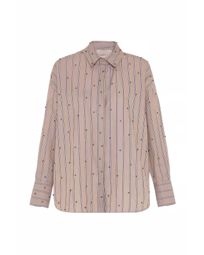Echo pearly shirt in WHEAT GUNMETAL - Image 4