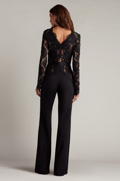 Amaris Plunging Illusion Lace Jumpsuit - COMING SOON - Image 4