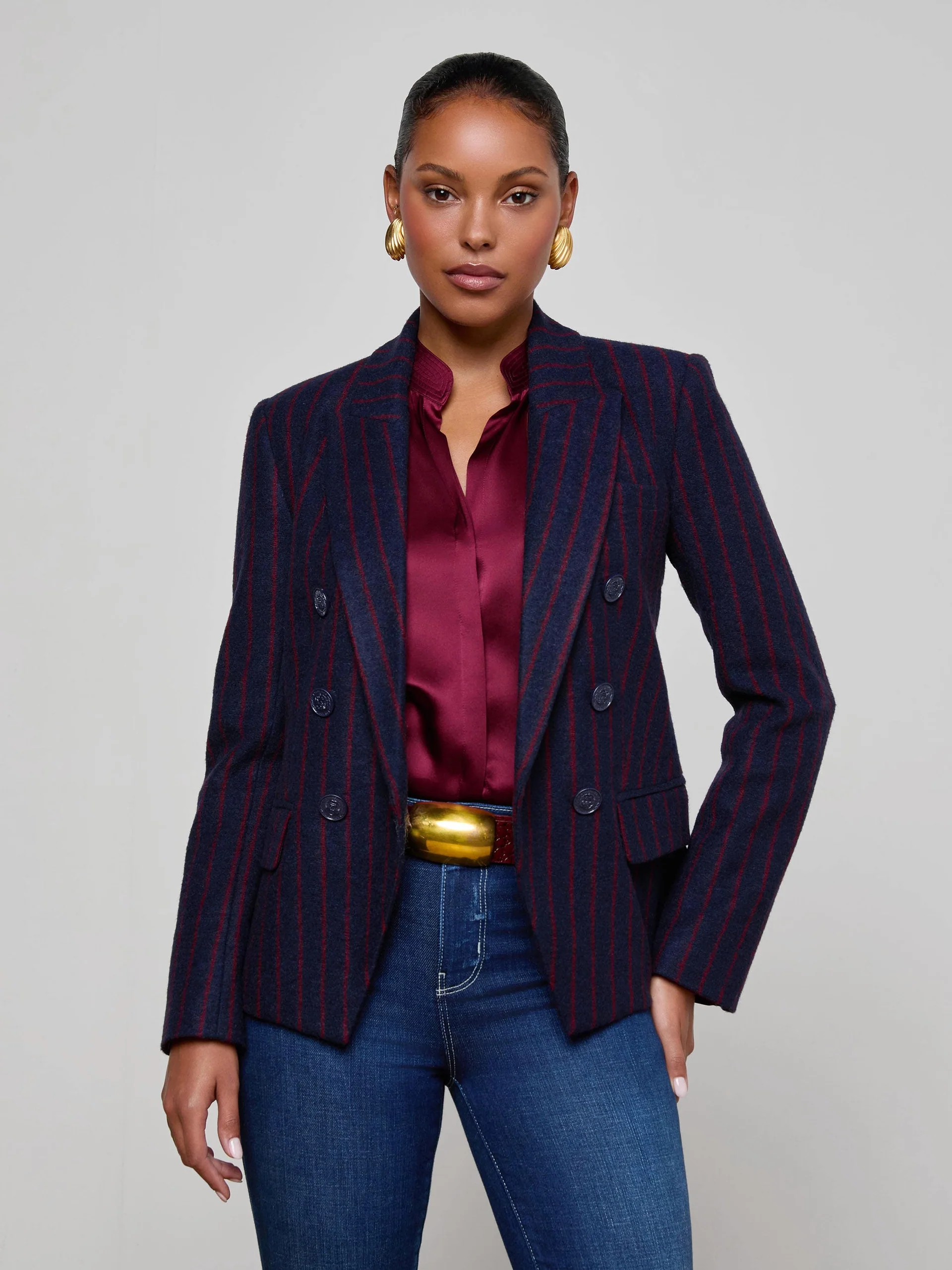 Kenzie Pinstriped Blazer - Image 8