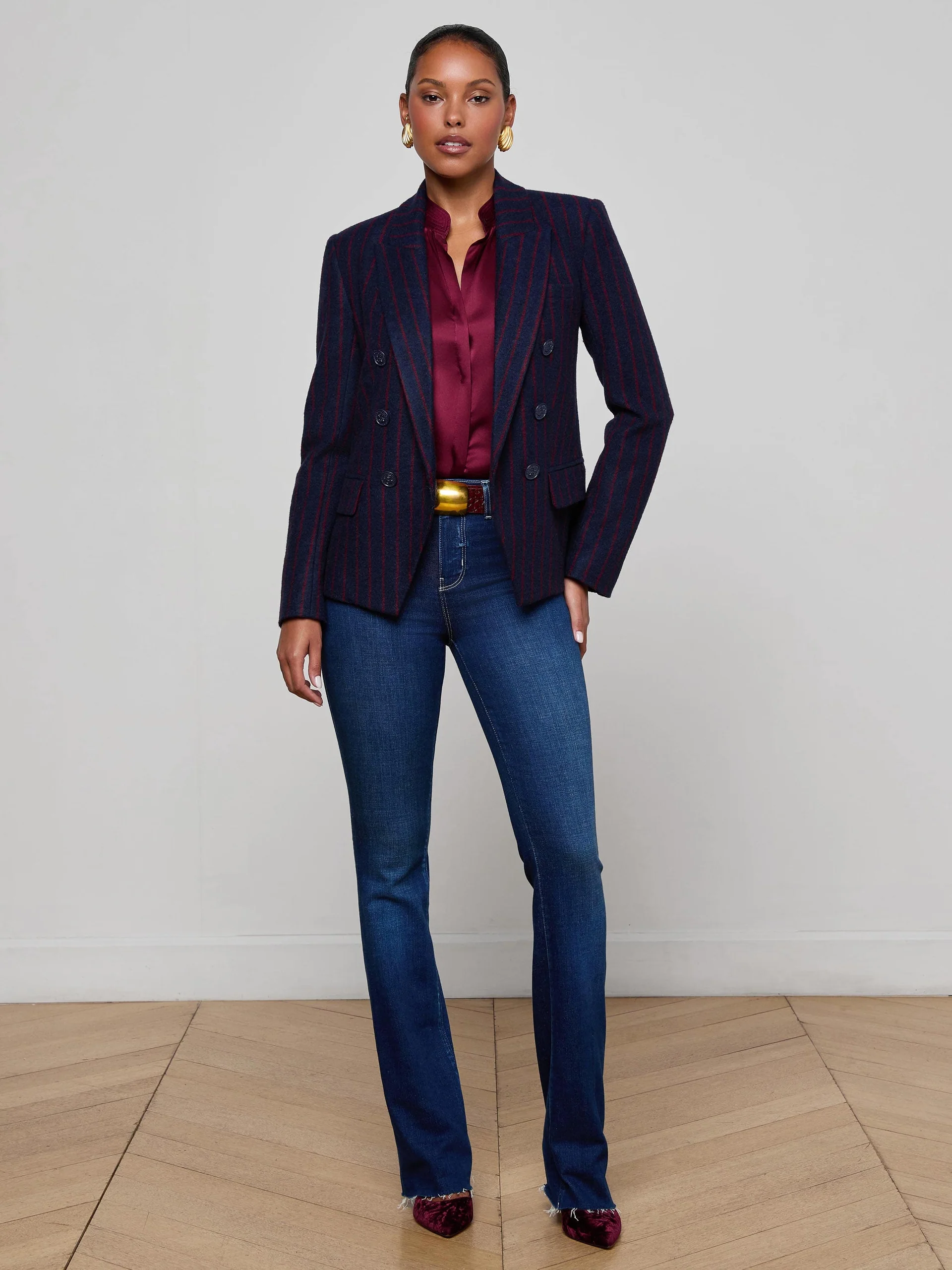 Kenzie Pinstriped Blazer - Image 6
