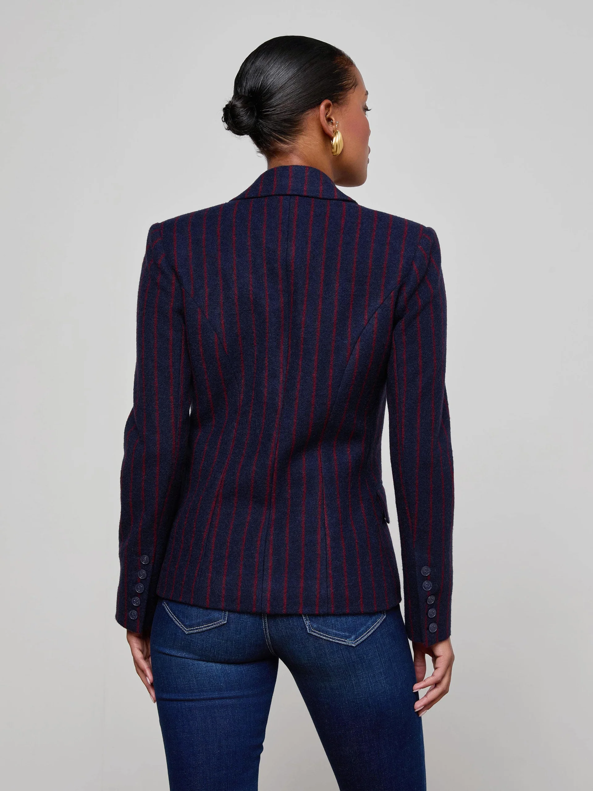 Kenzie Pinstriped Blazer - Image 5